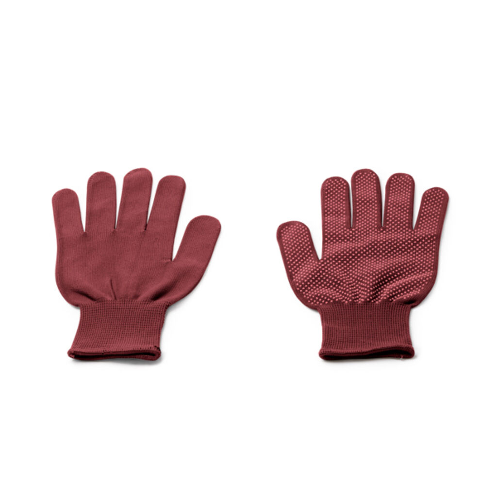 Многофункциональные перчатки из удобного и эластичного нейлона, цвет красный