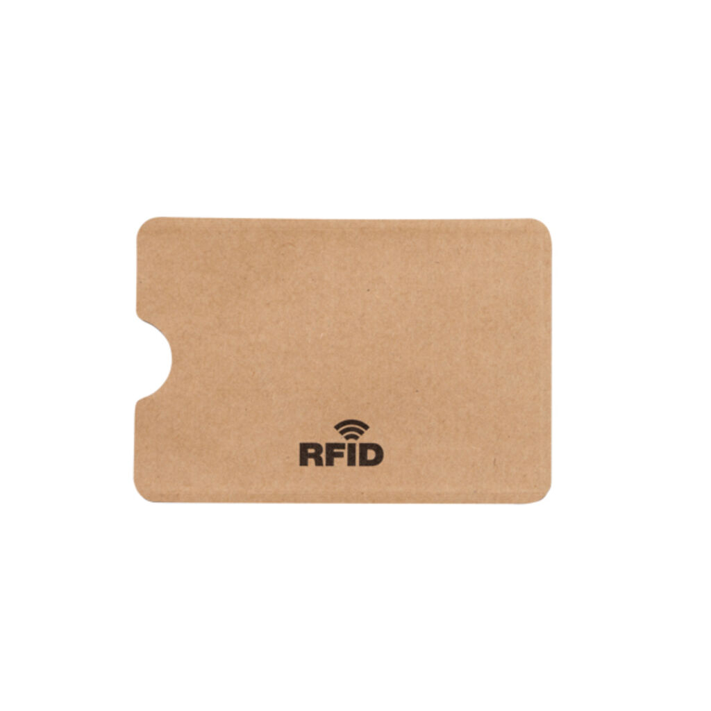 Чохол RFID для картки з переробленого паперу, колір бежевий