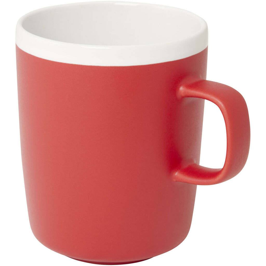 Керамічна чашка Lilio 310 мл, колір червоний