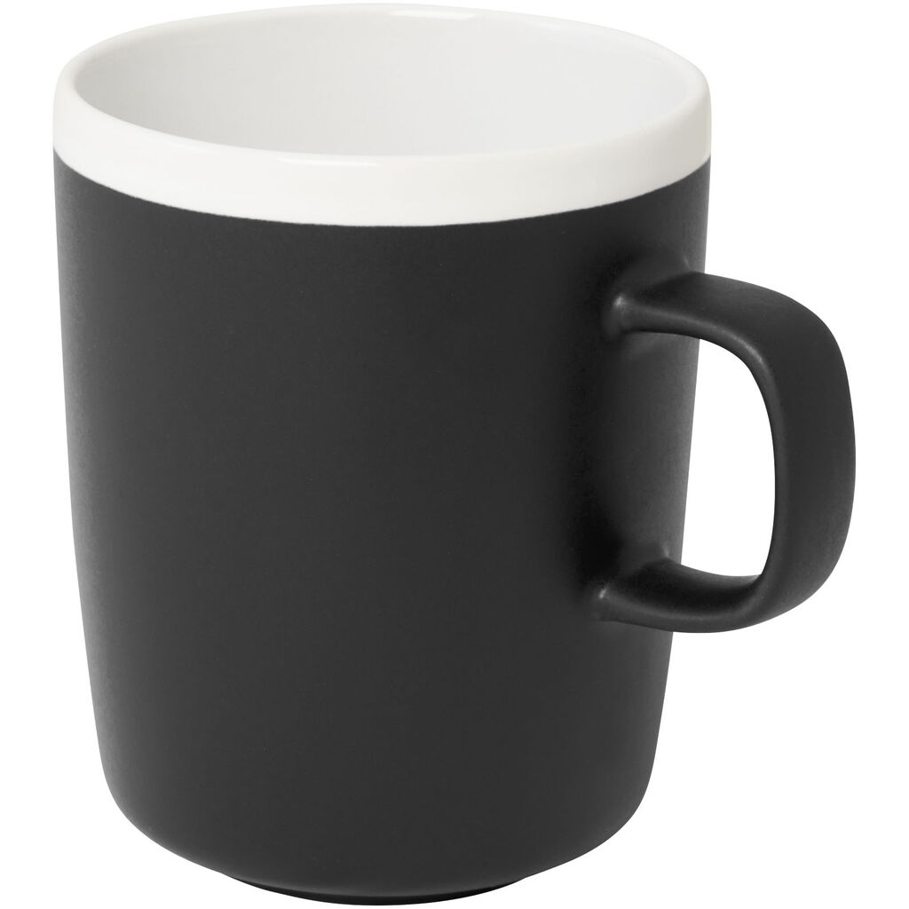 Керамічна чашка Lilio 310 мл, колір чорний