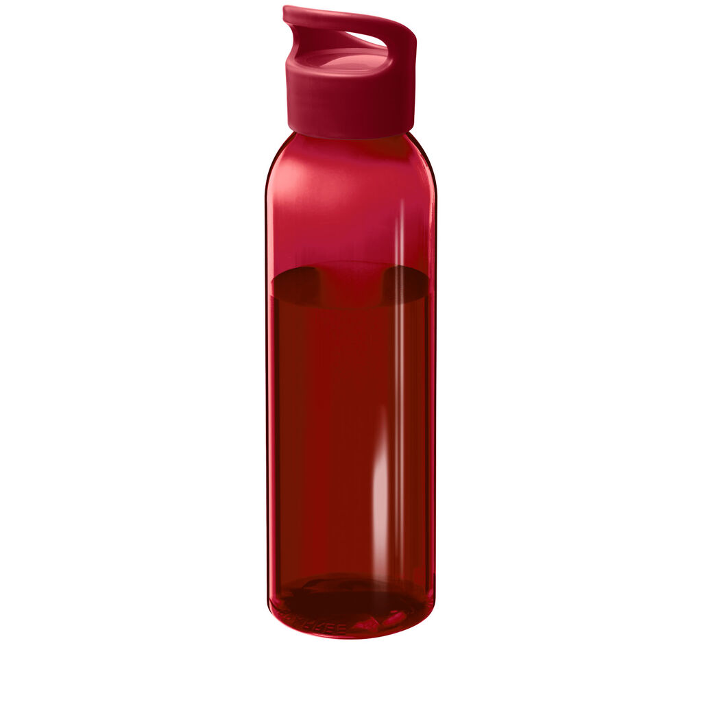 Пляшка Sky із переробленого пластику об'ємом 650 мл, колір червоний