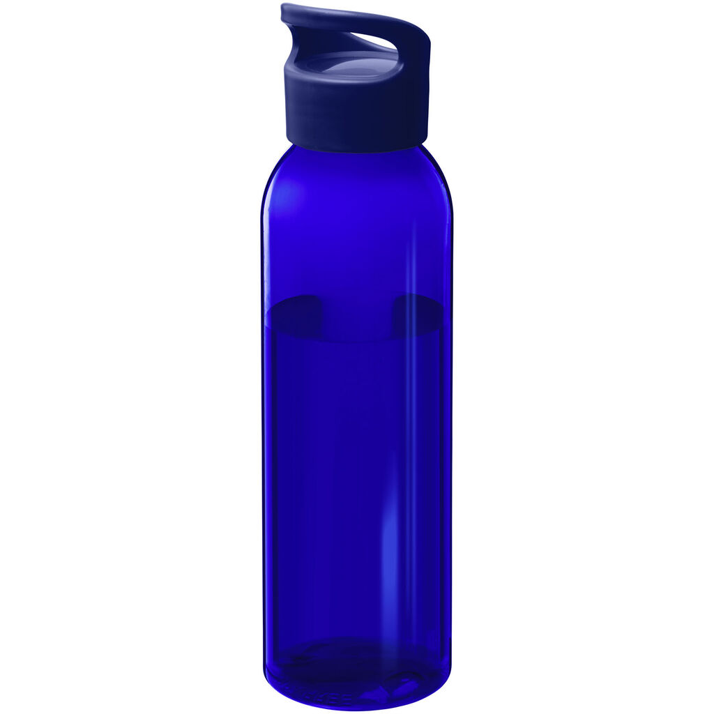 Пляшка Sky із переробленого пластику об'ємом 650 мл, колір синій