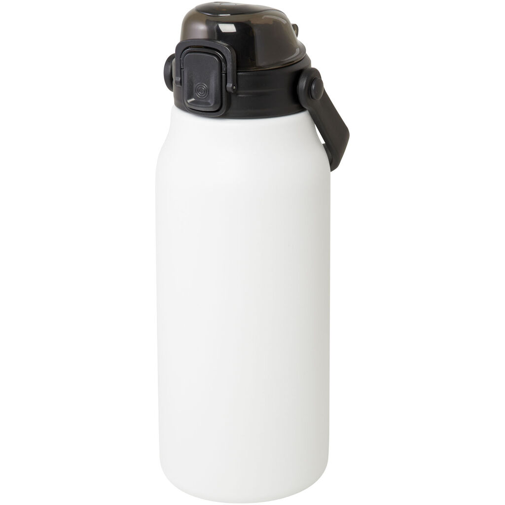 Бутылка Giganto емкостью 1600 мл из переработанной меди и нержавеющей стали, сертифицированная RCS, с вакуумной изоляцией, цвет белый