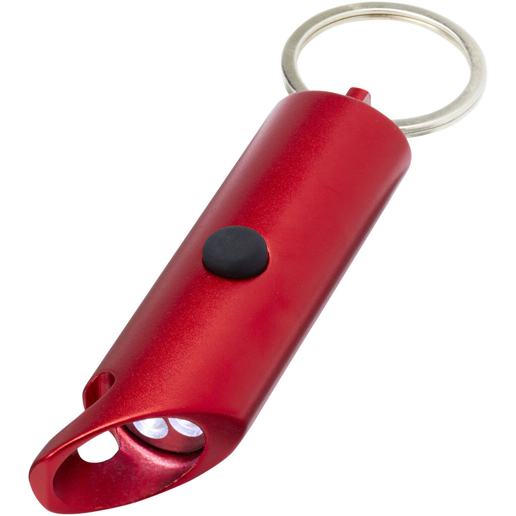 Світлодіодна лампа IPX із переробленого алюмінію Flare RCS і відкривачка для пляшок, колір червоний
