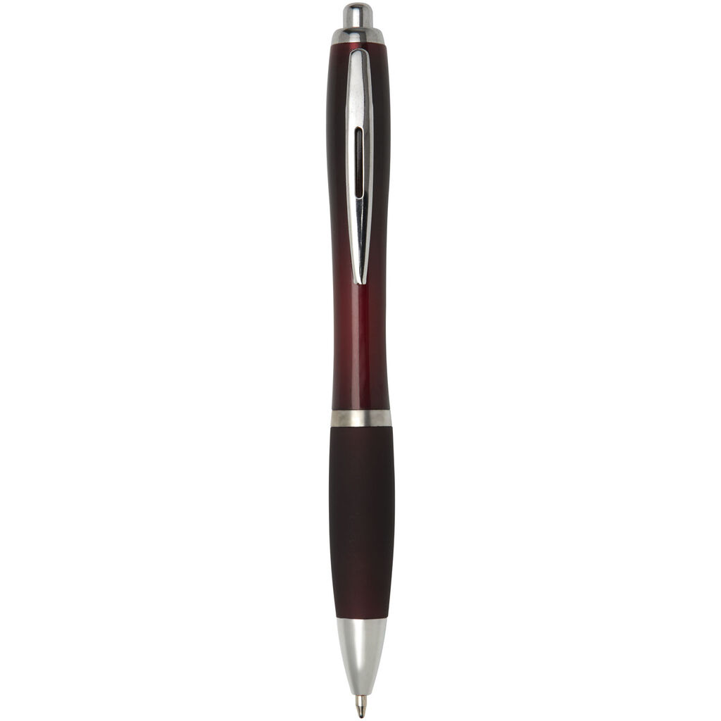 Шариковая ручка Nash с цветным корпусом и рукояткой, цвет мерлот