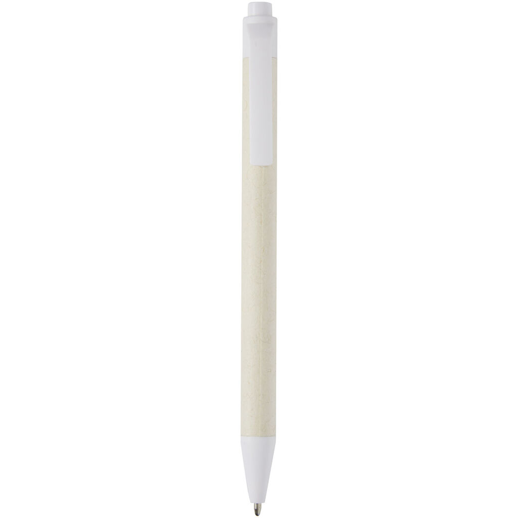 Кулькова ручка Dairy Dream із перероблених пакетів з-під молока, колір білий