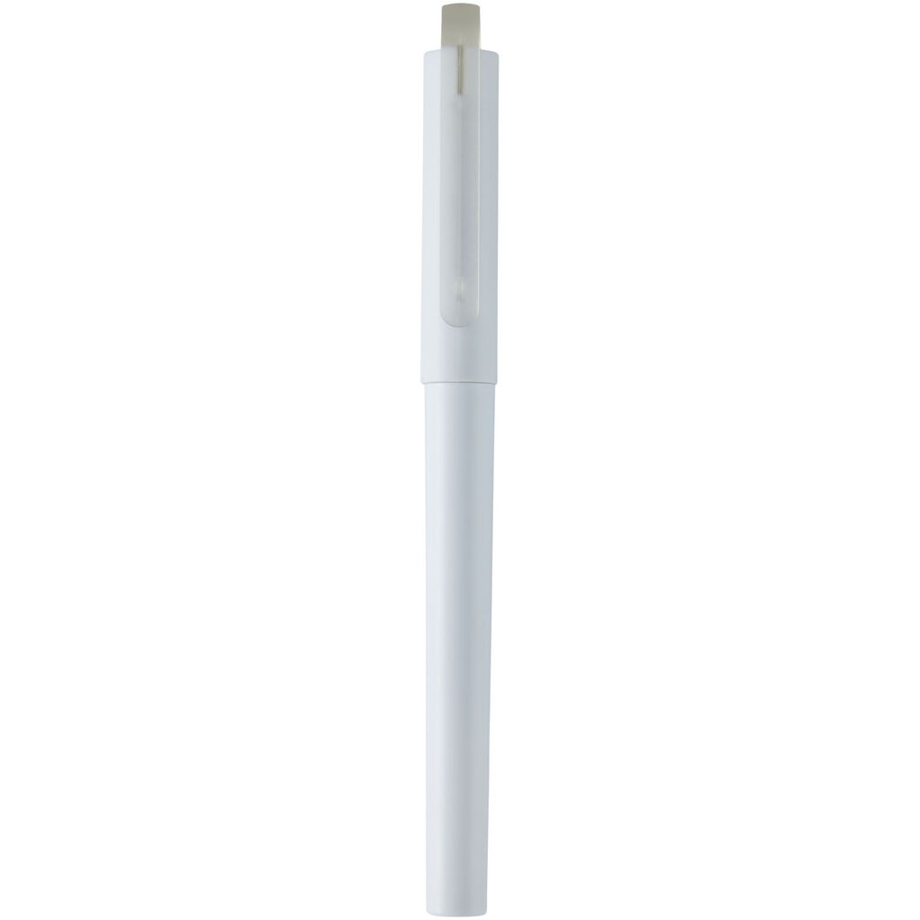 Гелевая шариковая ручка Mauna из переработанного ПЭТ, цвет белый