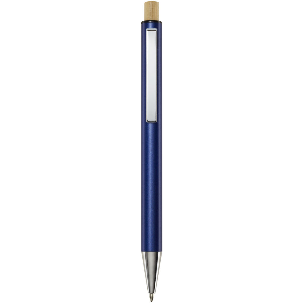 Кулькова ручка Cyrus із переробленого алюмінію, колір темно-синій