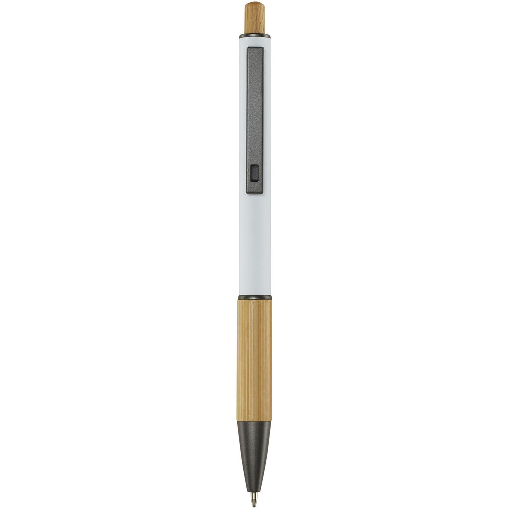 Кулькова ручка Darius з переробленого алюмінію, колір білий