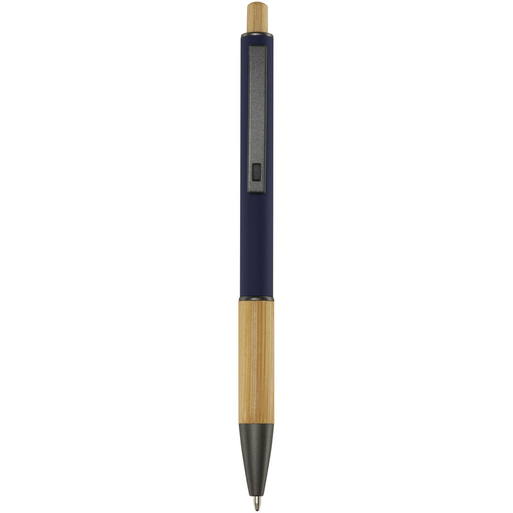 Шариковая ручка Darius из переработанного алюминия, цвет темно-синий