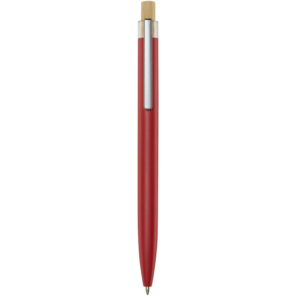 Кулькова ручка Nooshin з переробленого алюмінію, колір червоний