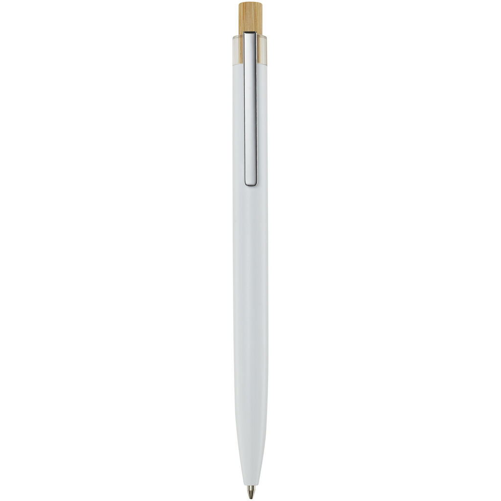 Кулькова ручка Nooshin з переробленого алюмінію, колір білий