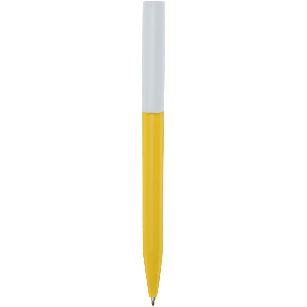 Кулькова ручка Unix із переробленого пластику, колір жовтий