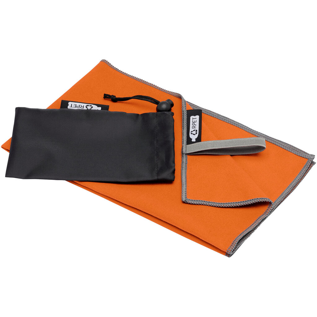 Ультралегкое и быстросохнущее полотенце 30x50 см., цвет оранжевый