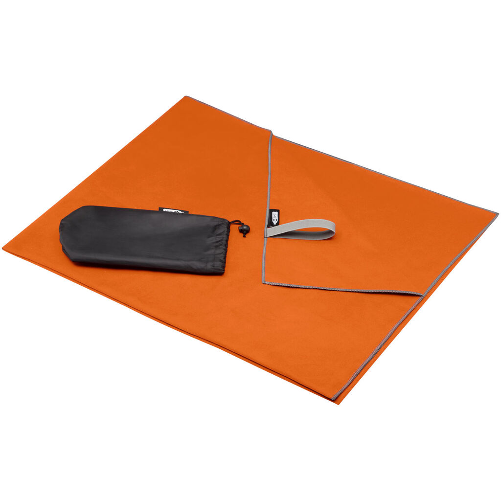 Ультралегкое и быстросохнущее полотенце 100х180 см., цвет оранжевый
