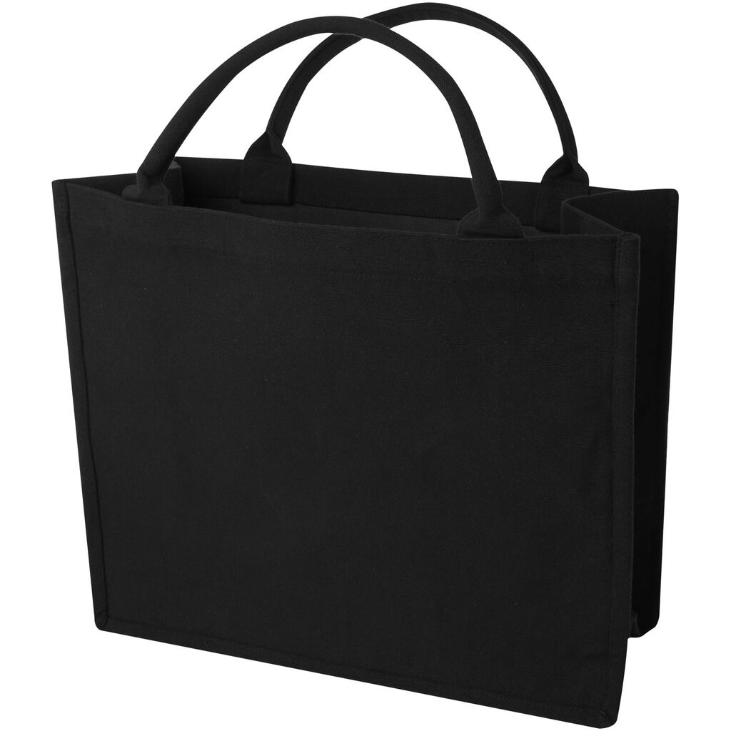 Велика сумка для книжок Aware™ щільністю 500 г/м² з переробленого матеріалу, колір чорний