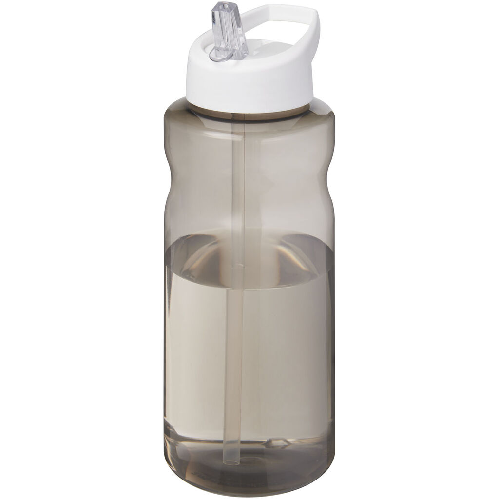 H2O Active® Eco Big Base спортивная бутылка с крышкой и носиком объемом 1 литр, цвет белый