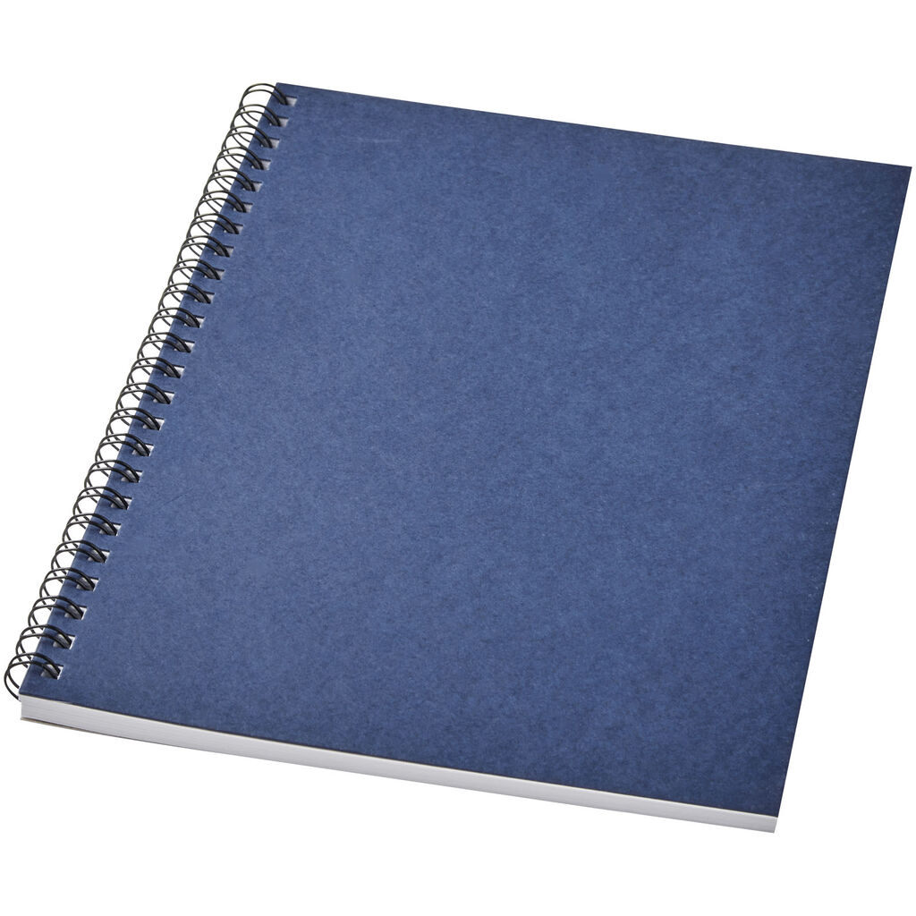 Кольоровий блокнот на спіралі Desk-Mate® A8, колір темно-синій