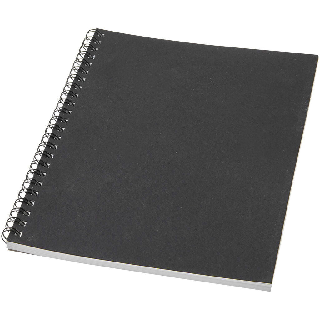 Кольоровий блокнот на спіралі Desk-Mate® A10, колір чорний