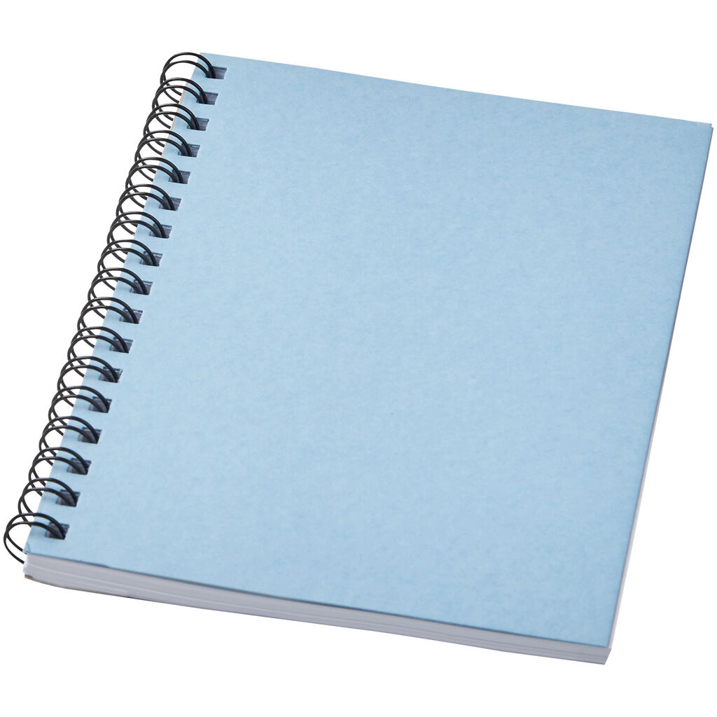 Кольоровий блокнот на спіралі Desk-Mate® A8, колір синій