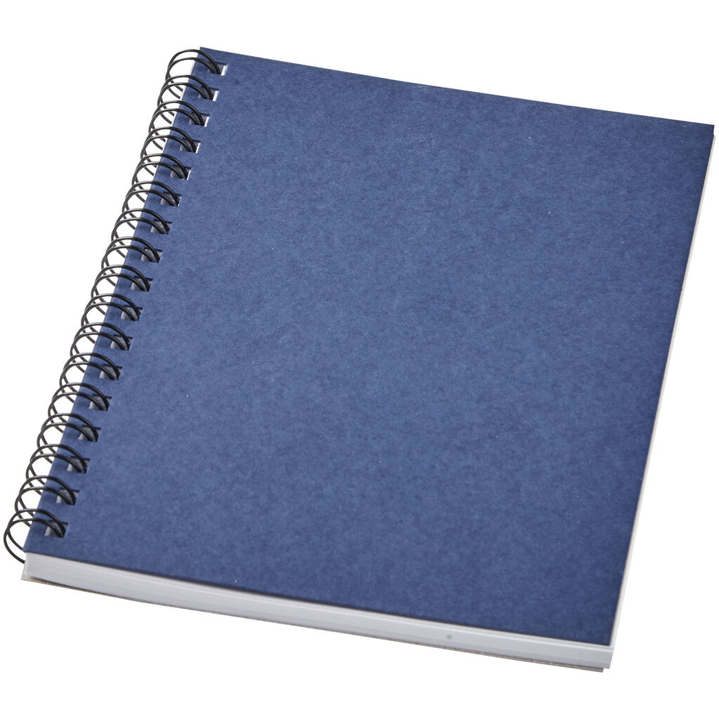 Кольоровий блокнот на спіралі Desk-Mate® A9, колір темно-синій