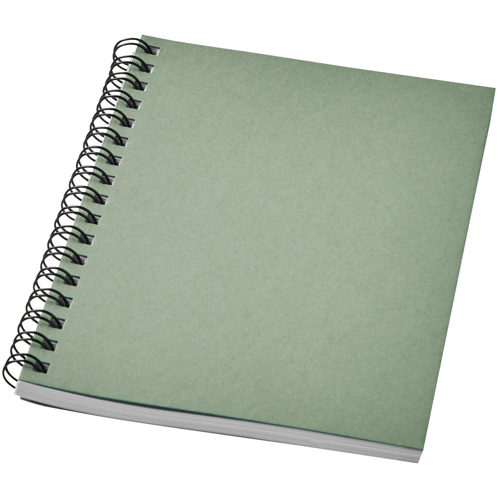 Кольоровий блокнот на спіралі Desk-Mate® A10, колір зелений