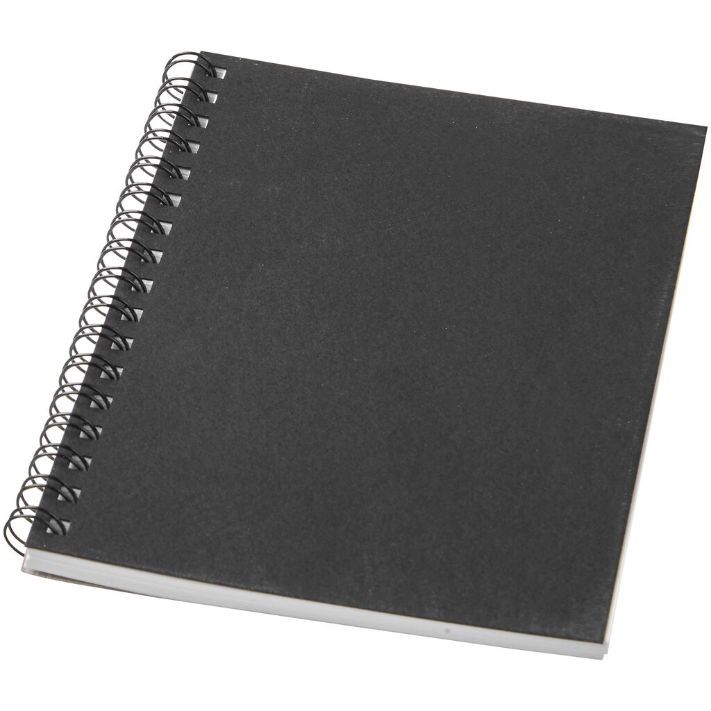Кольоровий блокнот на спіралі Desk-Mate® A11, колір чорний