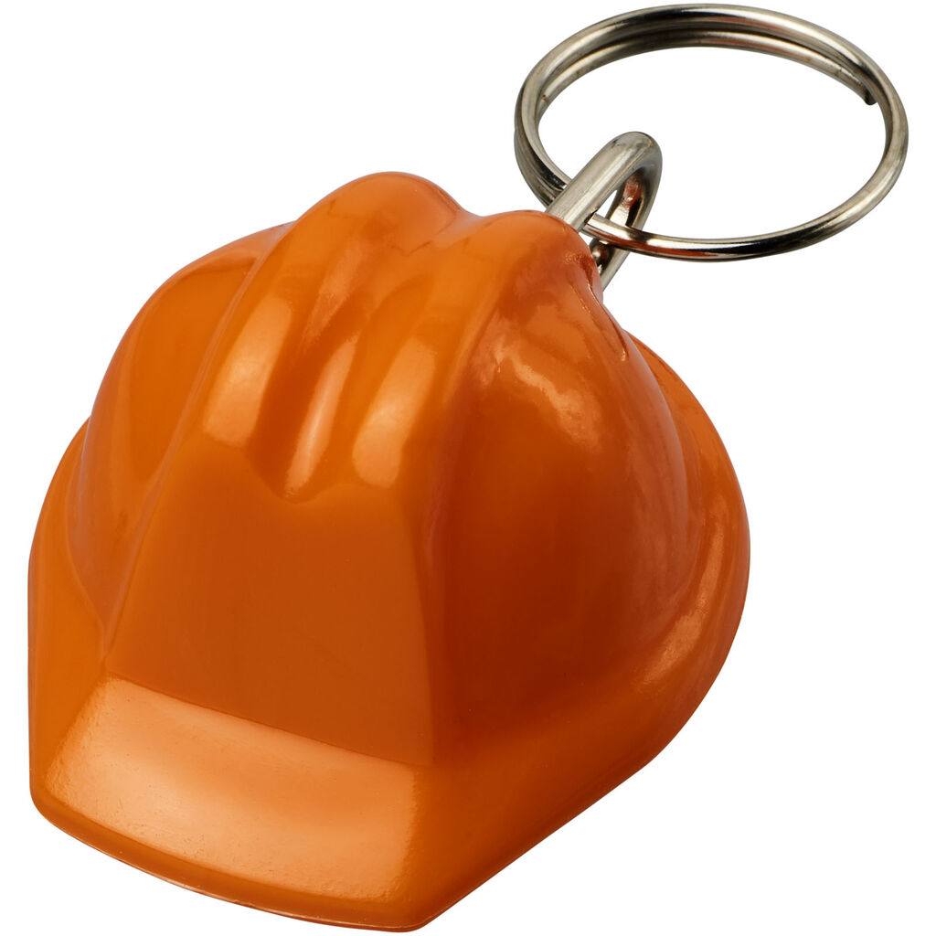 Брелок Kolt из переработанных материалов в форме каски, цвет оранжевый