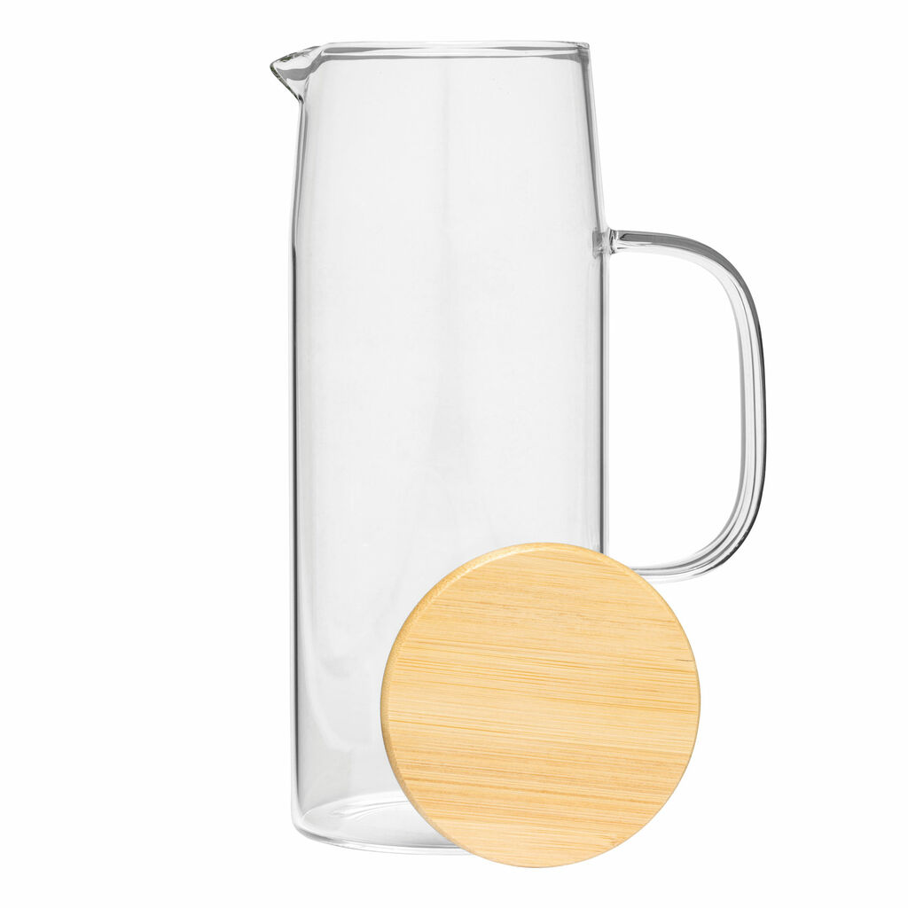 Графин стеклянный BAMBOO PITCHER, цвет коричневый - 56-0304499- Фото №5