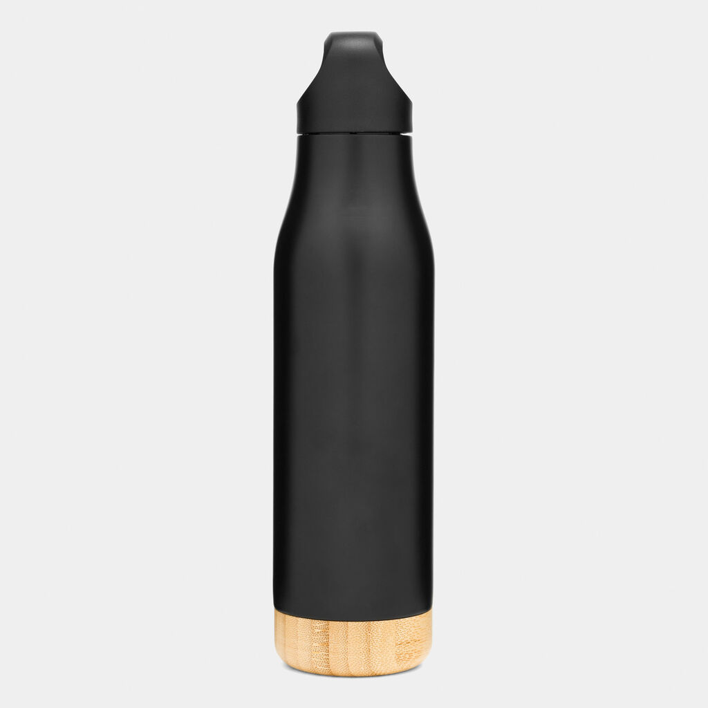 Ізольована пляшка для пиття BAMBOO LEGEND, колір чорний - 56-0304578- Фото №3