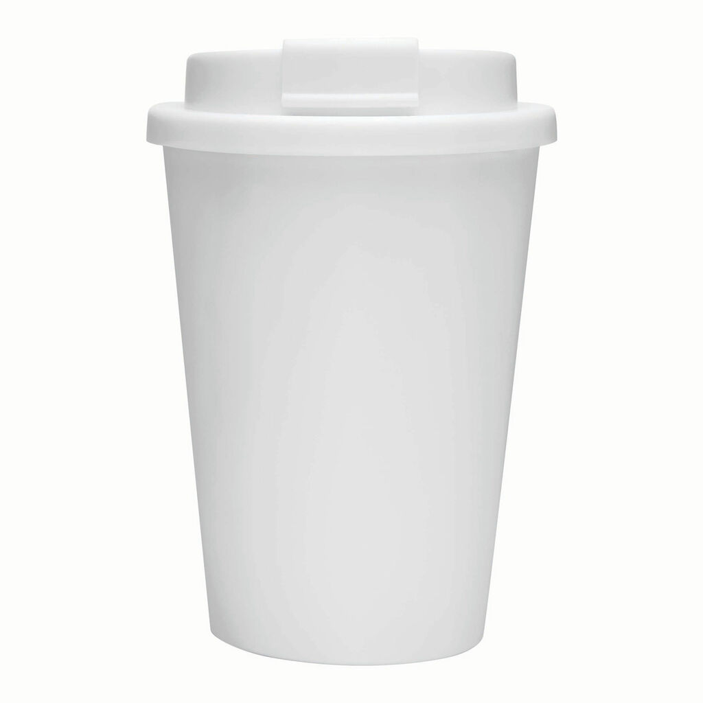 Чашка з подвійними стінками RE-USE, колір білий - 56-0304621- Фото №2 Чашка з подвійними стінками RE-USE, колір білий - 56-0304621- Фото №2