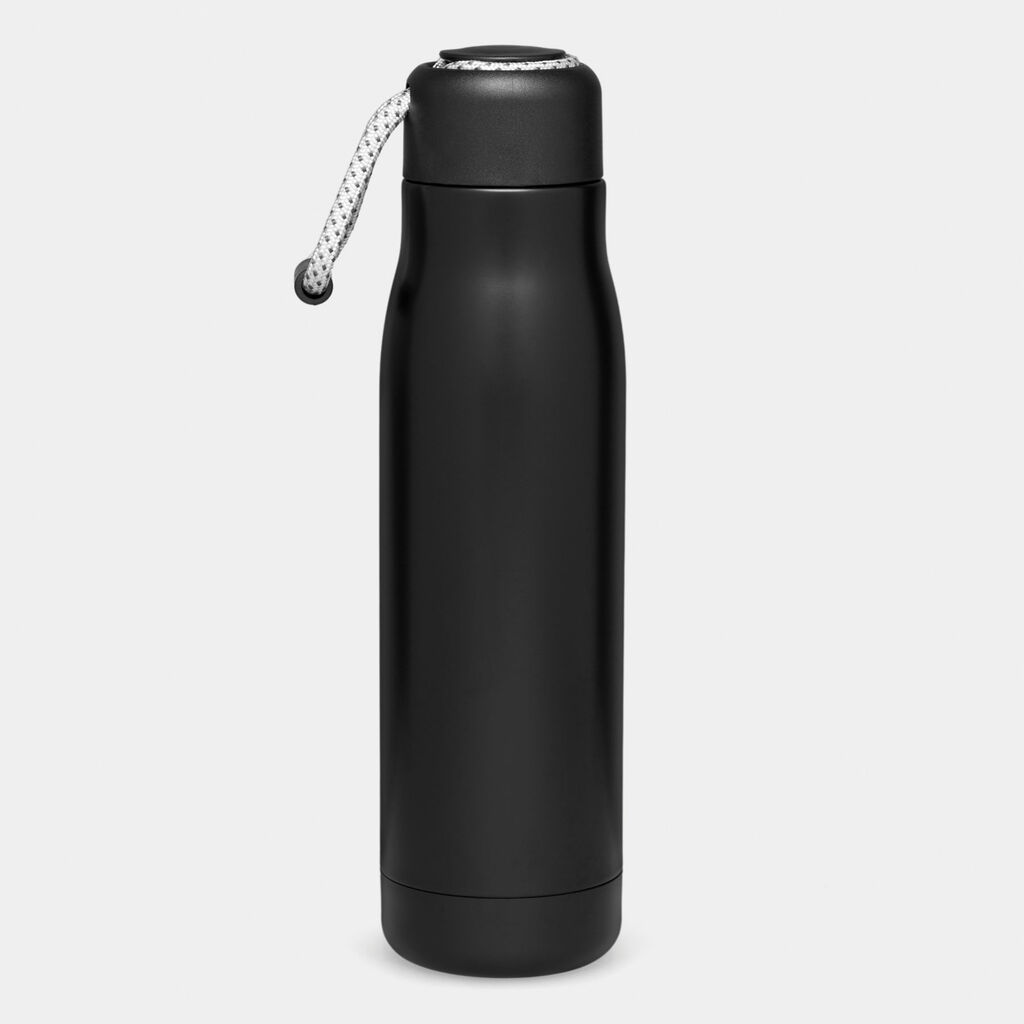 Ізольована пляшка для пиття ROBUSTA, колір чорний - 56-0304630- Фото №3