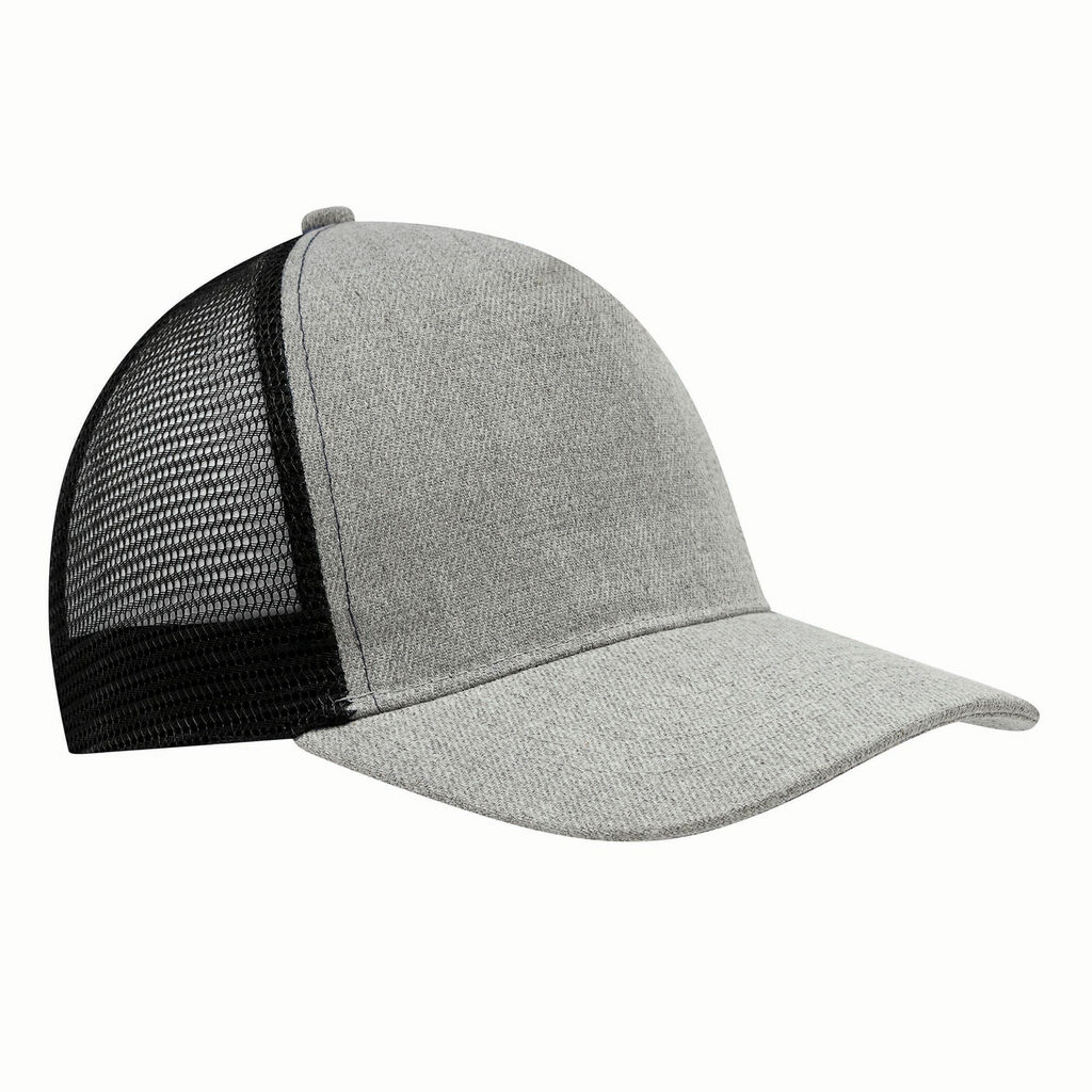 Бейсболка із 5 панелями CASUAL FIT, колір чорний, сірий - 56-0701810- Фото №2