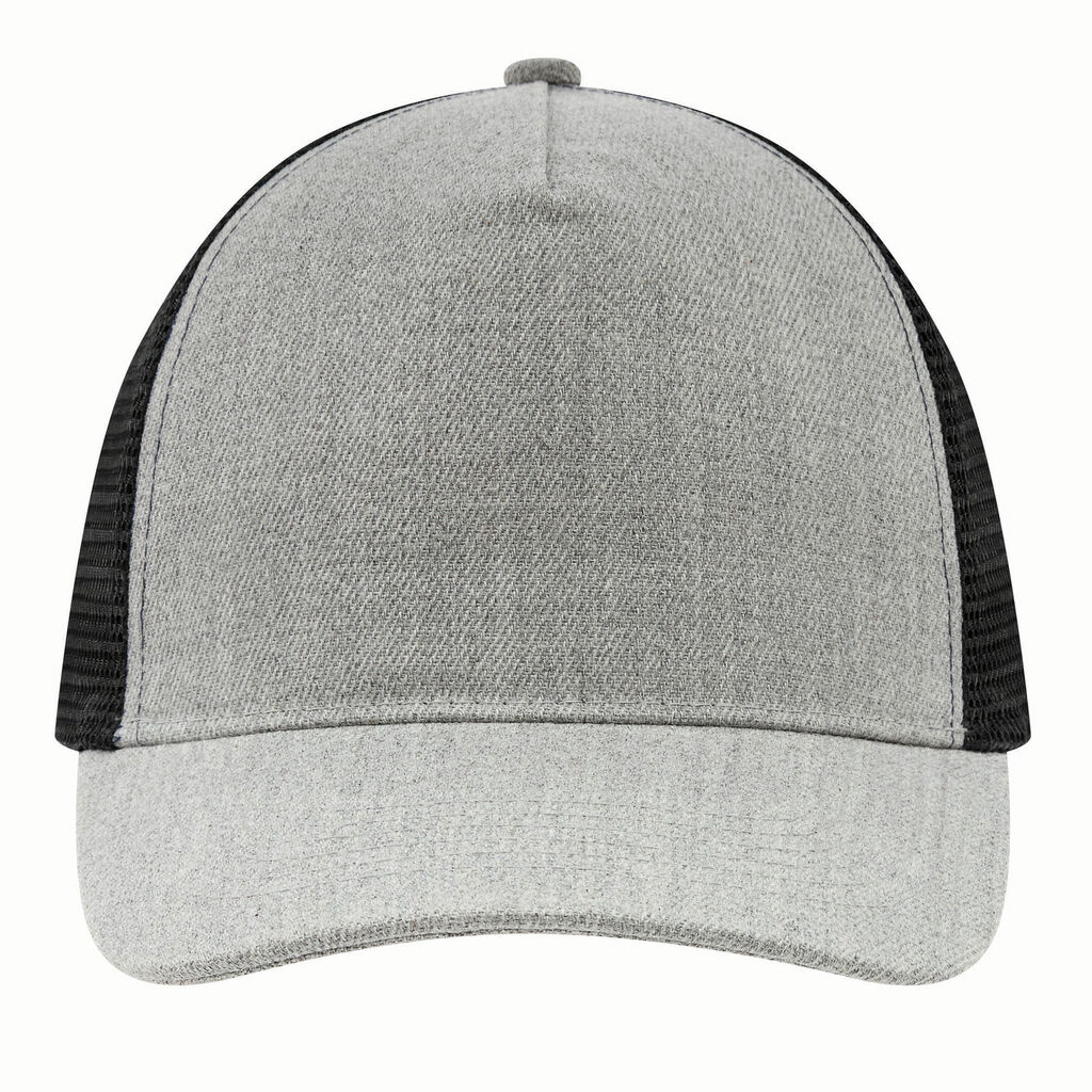 Бейсболка із 5 панелями CASUAL FIT, колір чорний, сірий - 56-0701810- Фото №3