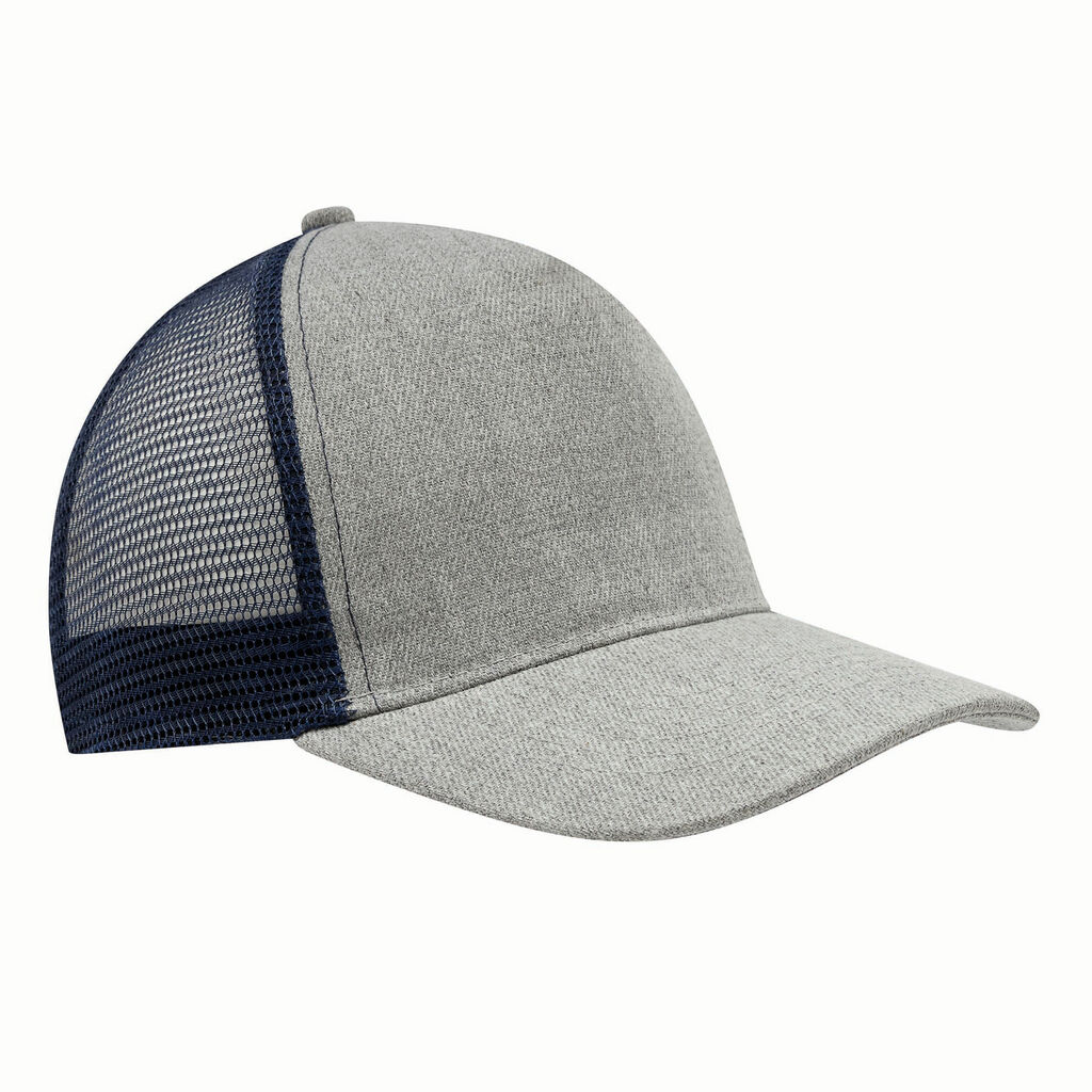 Бейсболка із 5 панелями CASUAL FIT, колір синій, сірий - 56-0701811- Фото №2