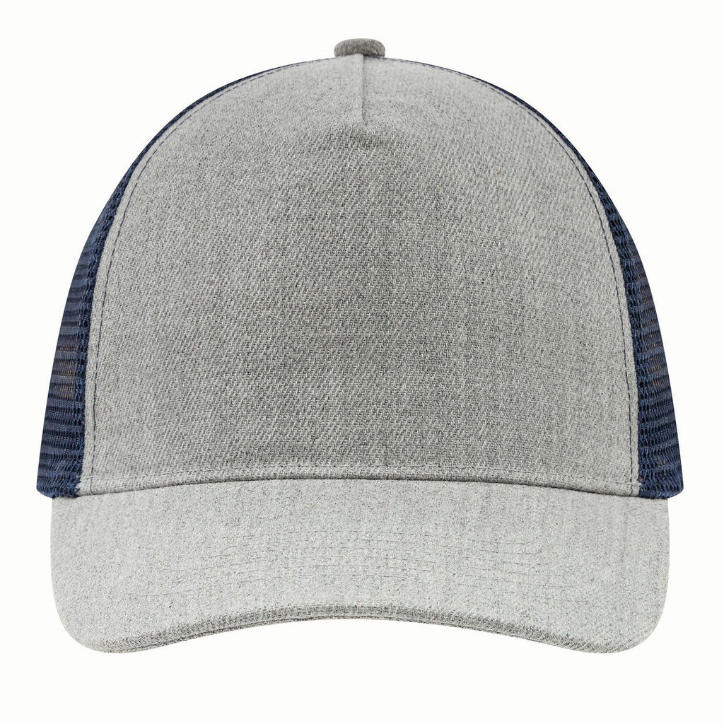 Бейсболка із 5 панелями CASUAL FIT, колір синій, сірий - 56-0701811- Фото №3