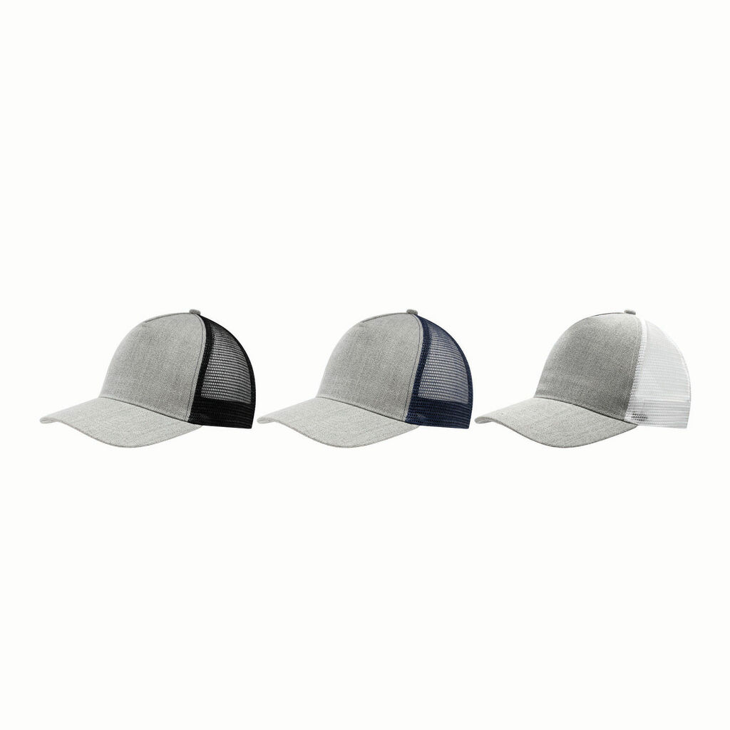 Бейсболка із 5 панелями CASUAL FIT, колір синій, сірий - 56-0701811- Фото №6