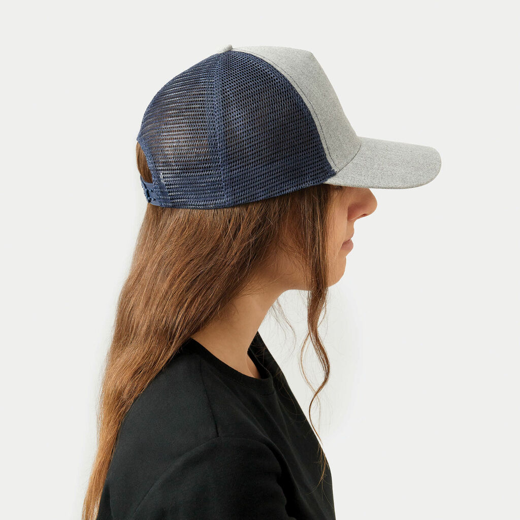 Бейсболка із 5 панелями CASUAL FIT, колір синій, сірий - 56-0701811- Фото №8