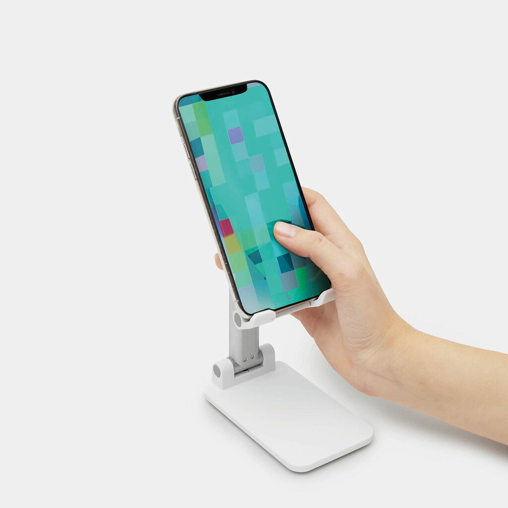 Складная подставка для телефона DESK KING, цвет белый - 56-1107377- Фото №8