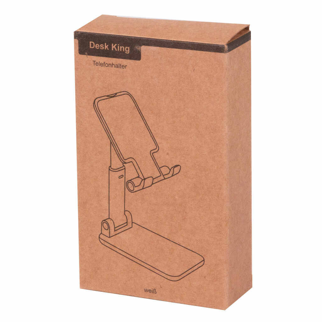 Складная подставка для телефона DESK KING, цвет белый - 56-1107377- Фото №9