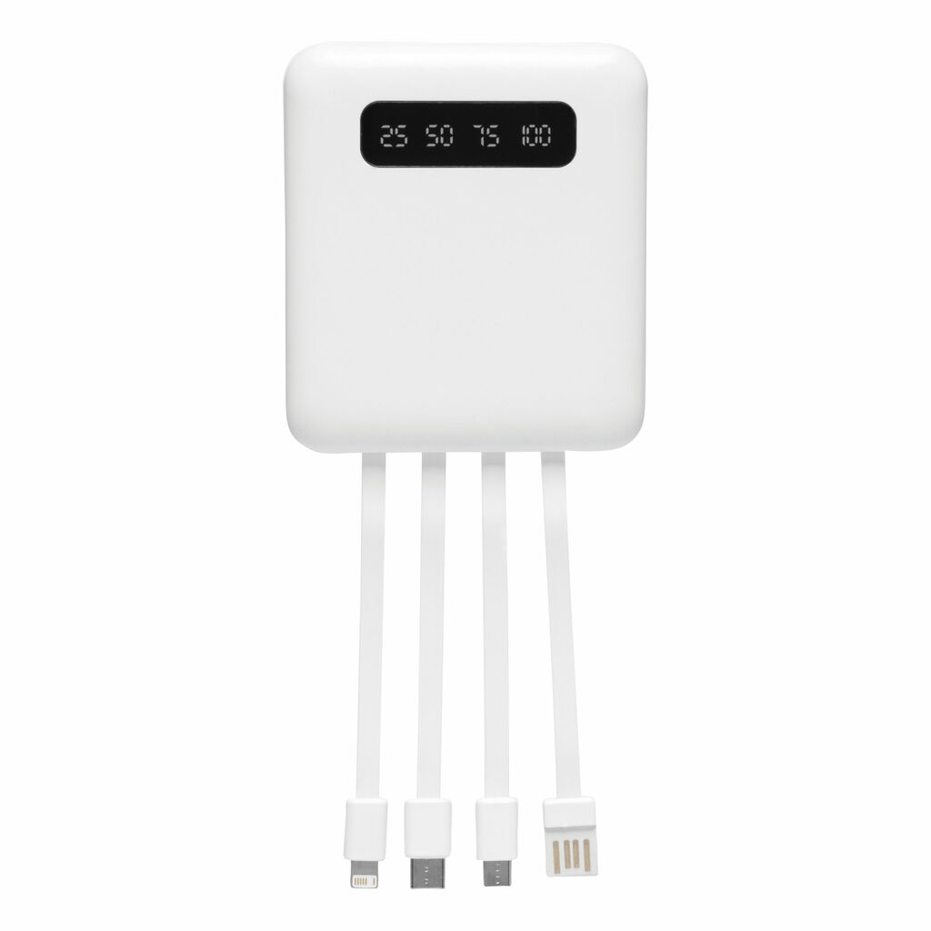 Powerbank PRECIOUS, цвет белый - 56-1107384- Фото №3