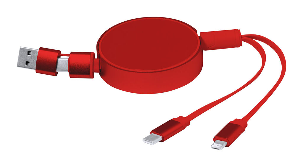 USB-кабель для зарядного устройства Freud, цвет красный - AP733944-05- Фото №4