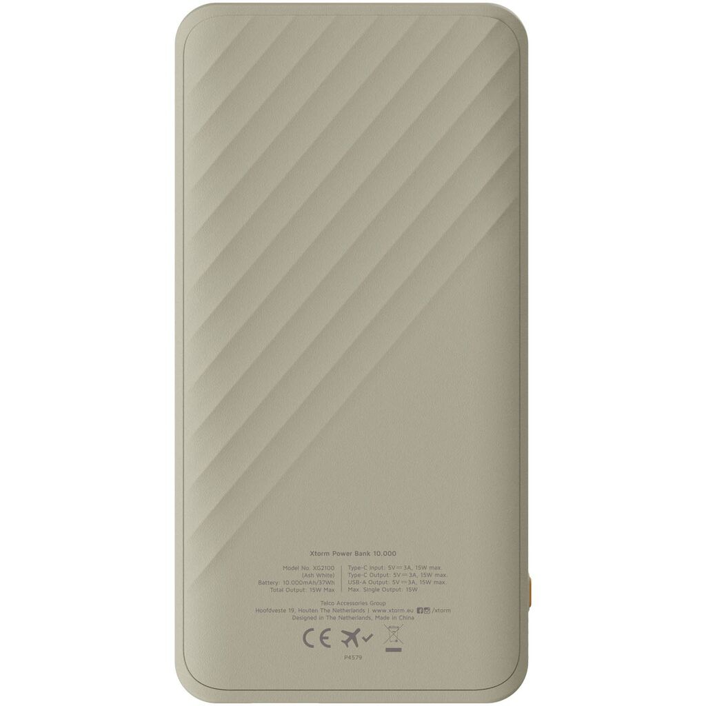 Xtorm XG210 Go2 портативное зарядное устройство с быстрой зарядкой, 15 Вт, 10 000 мАч, цвет песочный - 12441191- Фото №3