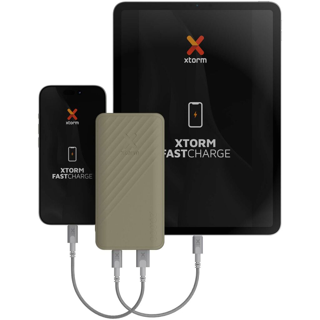 Xtorm XG220 Go2 портативное зарядное устройство с быстрой зарядкой, 15 Вт, 20 000 мАч, цвет песочный - 12441206- Фото №6