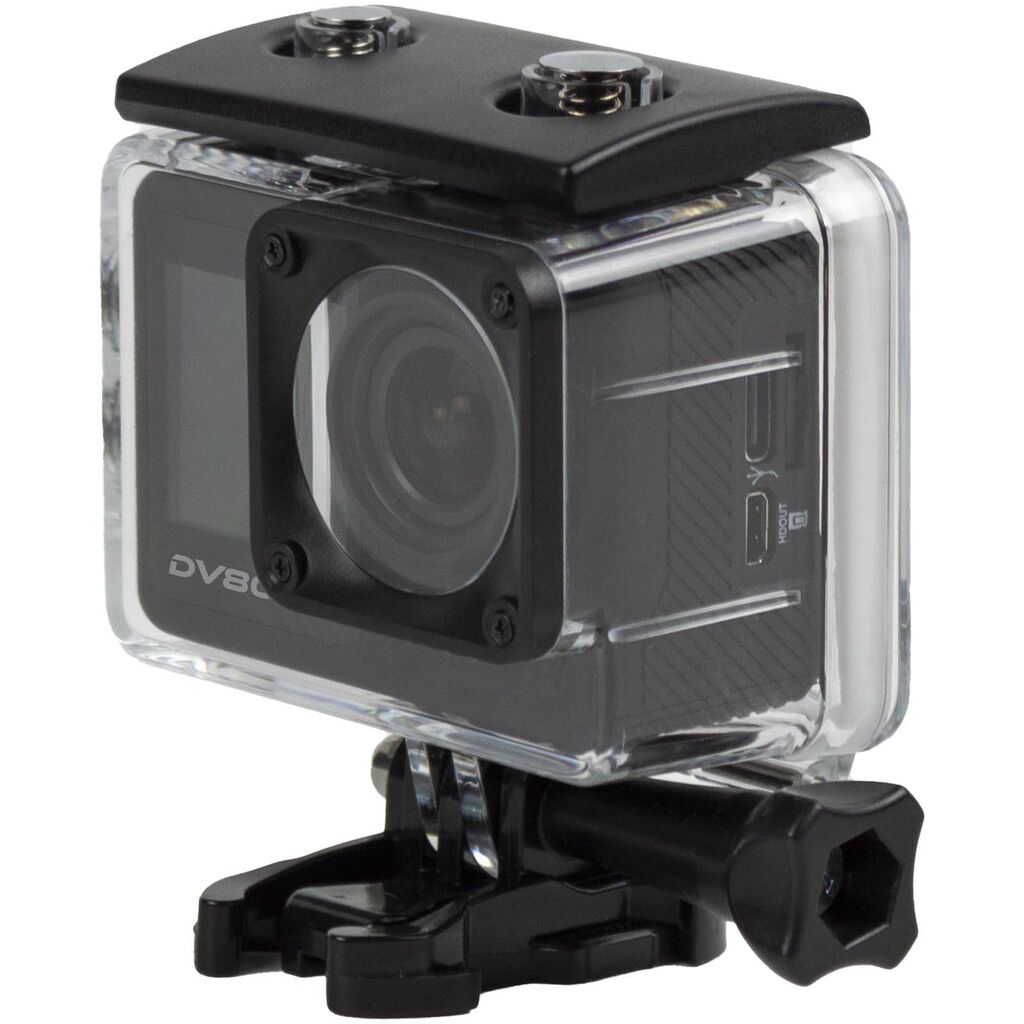 Prixton DV800 экшн-камера 5K с двумя экранами, цвет сплошной черный