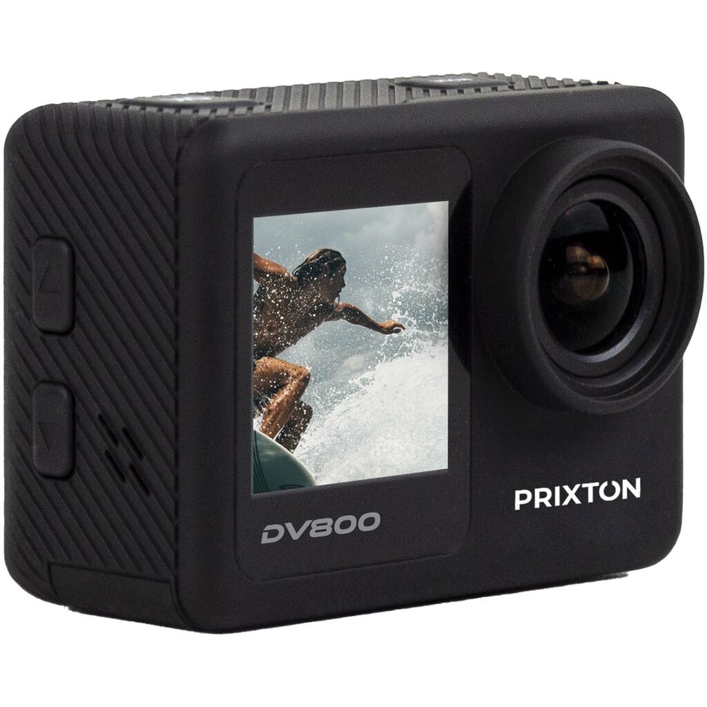 Prixton DV800 экшн-камера 5K с двумя экранами, цвет сплошной черный - 1PA17290- Фото №3
