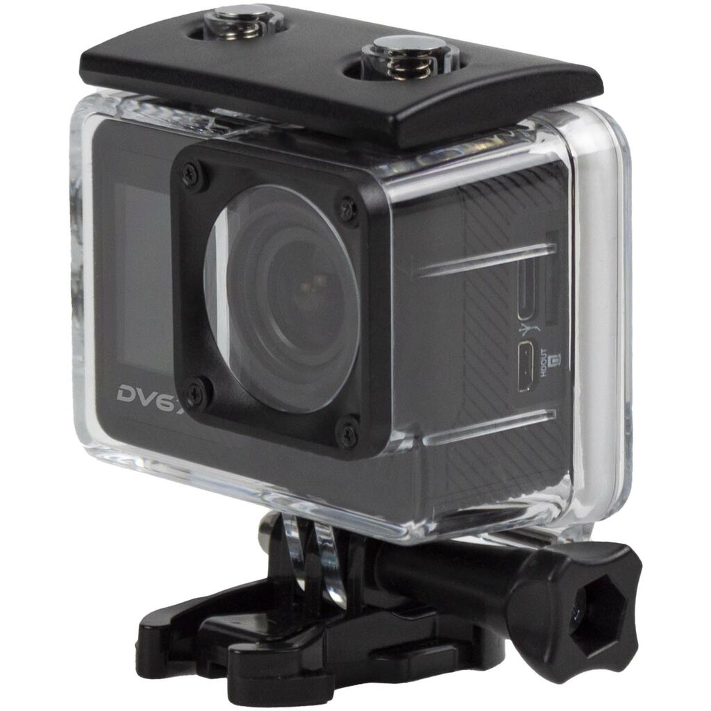 Prixton DV670 экшн-камера 4K с двумя экранами, цвет сплошной черный