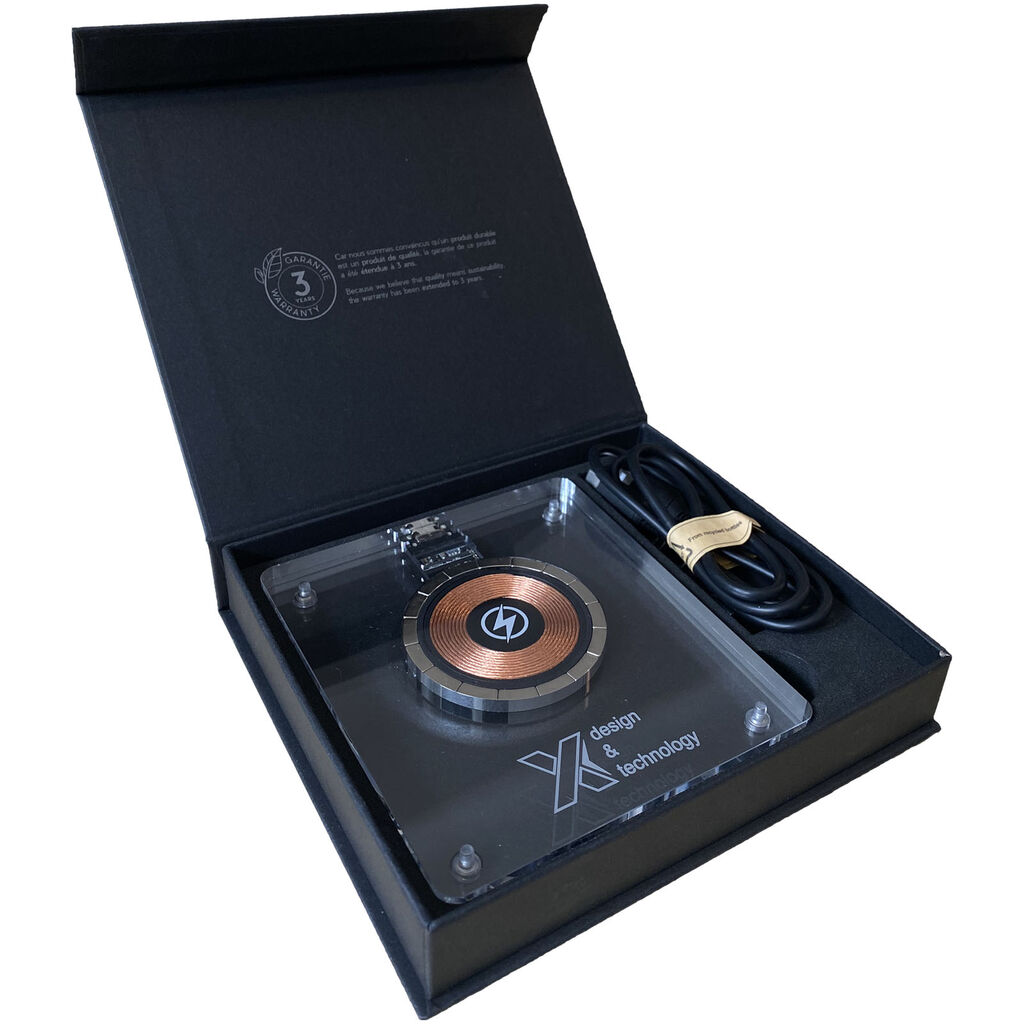 Бездротова зарядна база SCX.design W29 15W, колір прозорий - 1PX15201- Фото №2 Бездротова зарядна база SCX.design W29 15W, колір прозорий - 1PX15201- Фото №2