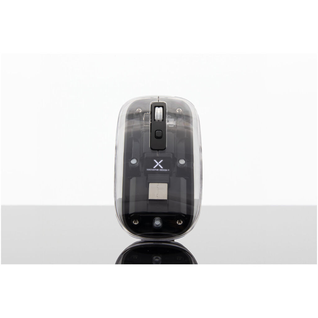 SCX.design O24 прозора багаторежимна бездротова Bluetooth® миша 2,4 ГГц, колір прозорий - 1PX16701- Фото №2
