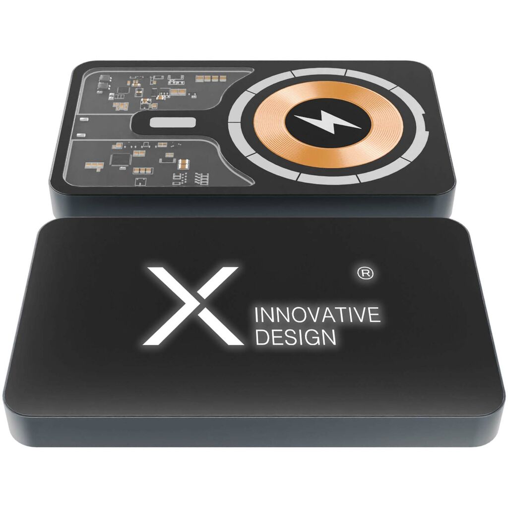 SCX.design P23 15 Вт, 5000 мАч MagSafe портативное зарядное устройство, цвет сплошной черный - 1PX17490- Фото №4
